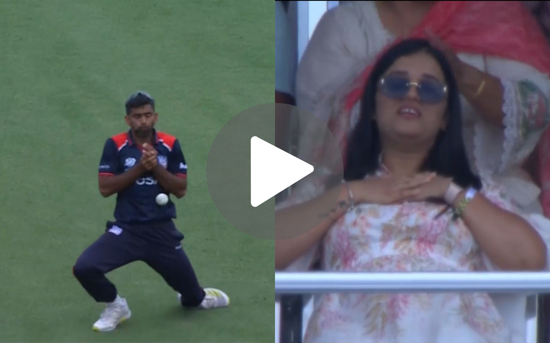 [Watch] SKY's Wife 'Relieved' After Netravalkar's Regulation Catch Drop In IND Vs USA